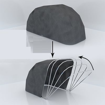 Операция Maunual Нержавеющая сталь портативный гаражный шатер для автомобиля без послепродажного обслуживания