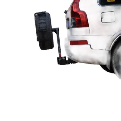 2008-2017 Dodge Ram 1500 Запасный шиноносец с стальным бампером и черной отделкой