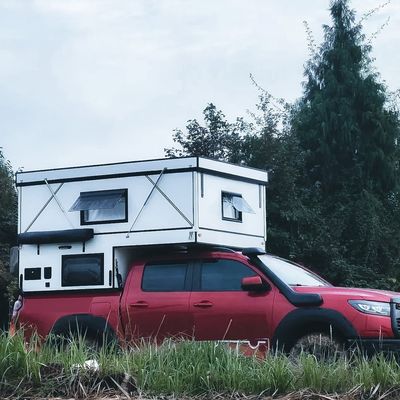 TOYOTA TRUCK Camper Shell Слайд с душем FRP 4X4 Kindle Long Box Пикап Кузов сделан